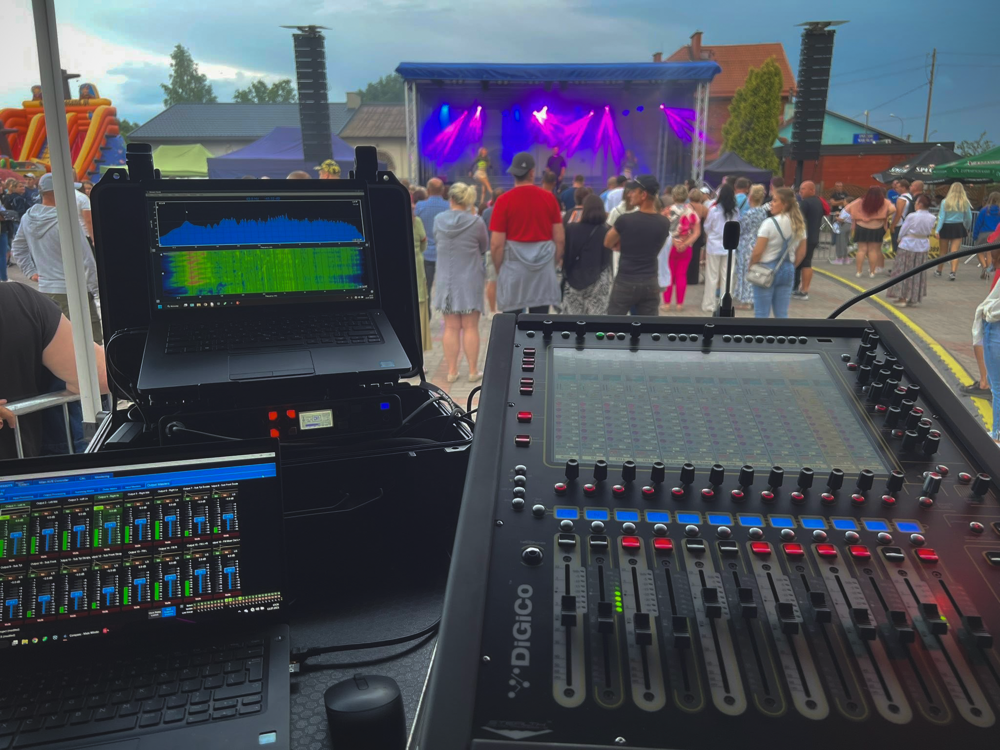 Konsoleta DiGiCo i scena Audio Pro Work