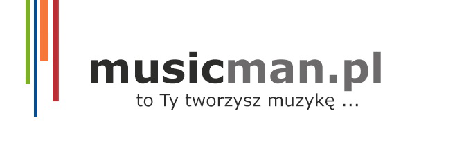 Logo sklepu muzycznego Musicman w Ełku